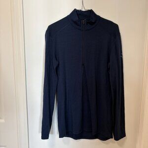 Icebreaker merino bodyfit 200 half zip thermal top medium outdoor ski hiking